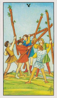 Five of Wands Rider Waite